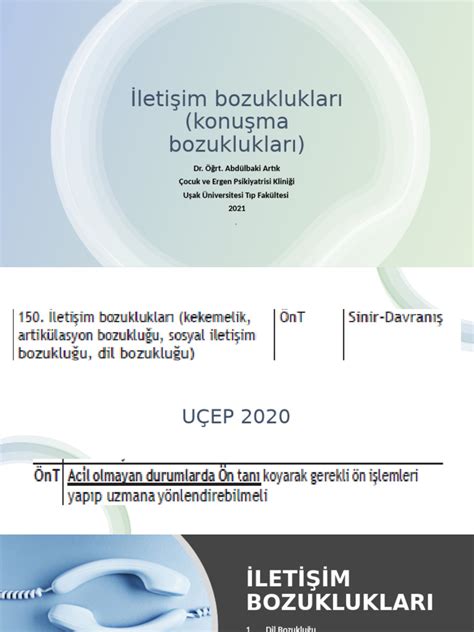 Kekemelik ve Diğer İletişim Bozuklukları Arasındaki Farklar